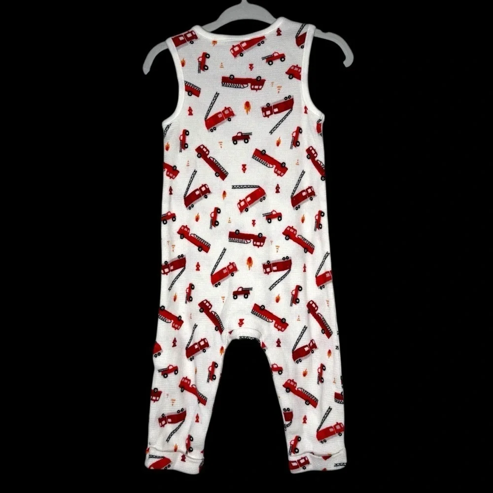 Old Navy Unisex Sleeveless Thermal-Knit Henley One Piece Jumpsuit Baby